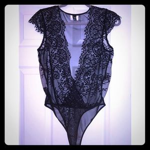 Windsor Black Sheer Bodysuit